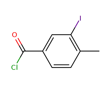 Molecular Structure of 52107-98-9 (Benzoyl chloride, 3-iodo-4-Methyl-)