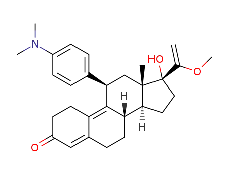 11β-(4-N,N-dimethylaminophenyl)-17α-hydroxy-20-methoxy-19-norpregna-4,9,20-triene-3-one