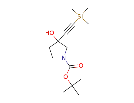 tert-butyl 3-hydroxy-3-((trimethylsilyl)ethynyl)pyrrolidine-1-carboxylate