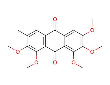 9,10-Anthracenedione, 1,2,3,7,8-pentamethoxy-6-methyl-