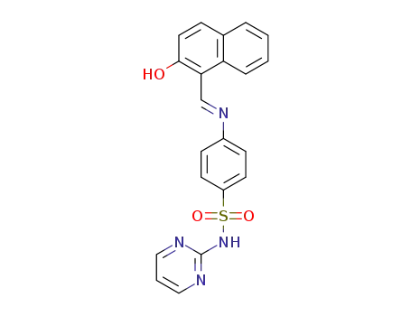 (E)-4-(((2-hydroxynaphthalen-1-yl)methylene)amino)-N-(pyrimidin-2-yl)benzenesulfonamide