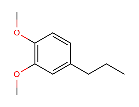 Molecular Structure of 5888-52-8 (1,2-DIMETHOXY-4-N-PROPYLBENZENE)