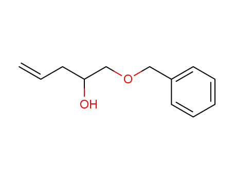 Molecular Structure of 58931-16-1 (4-Penten-2-ol, 1-(phenylmethoxy)-)
