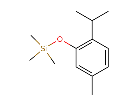 Molecular Structure of 55012-80-1 (Trimethyl(5-methyl-2-isopropylphenoxy)silane)