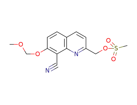 (8-cyano-7-(methoxymethoxy)quinolin-2-yl)methyl methanesulfonate