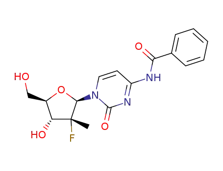 N-(1-((2R,3R,4R,5R)-3-fluoro-4-hydroxy-5-(hydroxymethyl)-3-methyltetrahydrofuran-2-yl)-2-oxo-1,2-dihydropyrimidin-4-yl)benzamide
