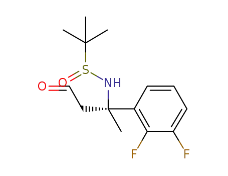 (R)-N-((S)-2-(2,3-difluorophenyl)-4-oxobutan-2-yl)-2-methylpropane-2-sulfinamide