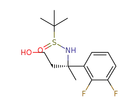 (R)-N-((S)-2-(2,3-difluorophenyl)-4-hydroxybutan-2-yl)-2-methylpropane-2-sulfinamide