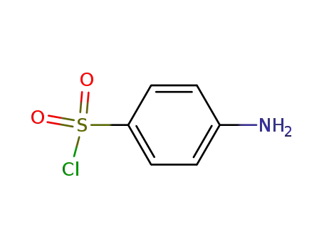 Molecular Structure of 24939-24-0 (4-Aminobenzene-1-sulfonyl chloride)