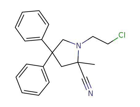 1-(2-chloroethyl)-2-methyl-4,4-diphenylpyrrolidine-2-carbonitrile