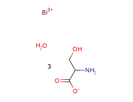 tris-(2-amino-3-hydroxypropanoato) bismuth(III) monohydrate