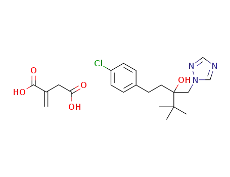 (RS)-1-(4-chlorophenyl)-4,4-dimethyl-3-[(1H-1,2,4-triazol-4-ium)-1-ylmethyl]pentan-3-ol itaconate