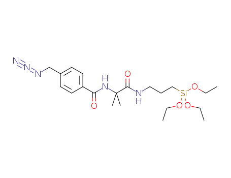 N-(2-(3-(triethoxysilyl)propylcarbamoyl)propan-2-yl)-4-(azidomethyl)benzamide