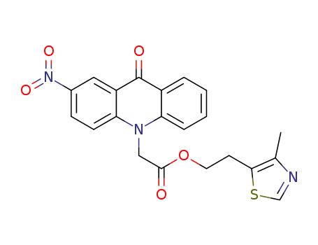 2-(4-methyl-1,3-thiazol-5-yl)ethyl (2-nitro-9-oxoacridin-10-yl)-acetate
