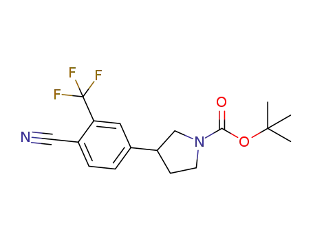 tert-butyl 3-(4-cyano-3-(trifluoromethyl)phenyl)pyrrolidine-1-carboxylate