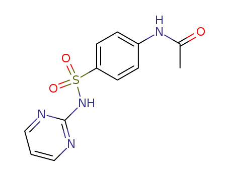 Molecular Structure of 127-74-2 (4'-(pyrimidin-2-ylsulphamoyl)acetanilide)