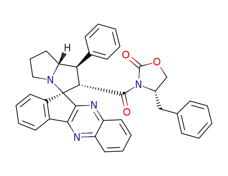 (S)-4-benzyl-3-((1'R,2'S,3'R,7a'R)-1'-phenyl-1',2',5',6',7',7a'-hexahydrospiro[indeno[1,2-b]quinoxaline-11,3'-pyrrolizine]-2'-ylcarbonyl)oxazolidin-2-one