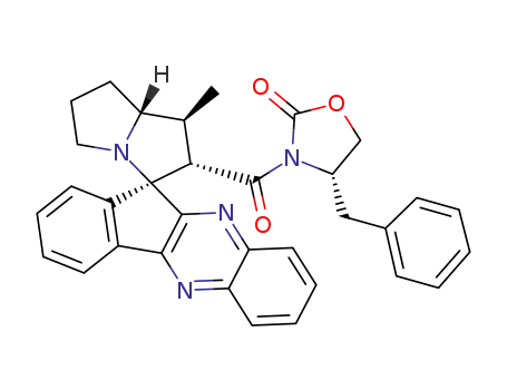 (S)-4-benzyl-3-((1'S,2'S,3'R,7a'R)-1'-methyl-1',2',5',6',7',7a'-hexahydrospiro[indeno[1,2-b]quinoxaline-11,3'-pyrrolizine]-2'-ylcarbonyl)oxazolidin-2-one