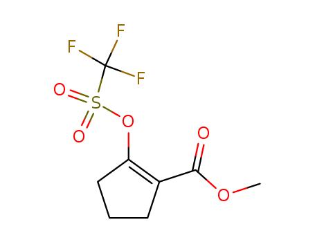 1-Cyclopentene-1-carboxylic acid, 2-[[(trifluoromethyl)sulfonyl]oxy]-, methyl ester