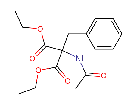 Molecular Structure of 3235-26-5 (diethyl (acetylamino)(benzyl)propanedioate)