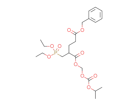 5-benzyl 1-(((isopropoxycarbonyl)oxy)methyl) 2-((diethoxyphosphoryl)methyl)pentanedioate