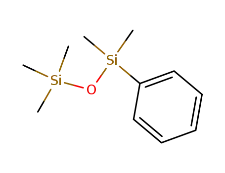 Molecular Structure of 14920-92-4 (1,1,1,3,3-Pentamethyl-3-phenyldisiloxane)