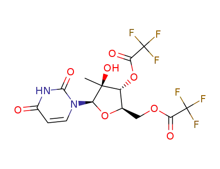(2R,3R,4S,5R)-5-(2,4-dioxo-3,4-dihydropyrimidin-1(2H)-yl)-4-hydroxy-4-methyl-2-((2,2,2-trifluoroacetoxy)methyl)tetrahydrofuran-3-yl 2,2,2-trifluoroacetate