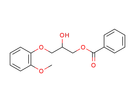 2-hydroxy-3-(2-methoxyphenoxy)propyl benzoate
