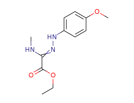 ethyl 2-(2-(4-methoxyphenyl)hydrazono)-2-(methylamino)acetate