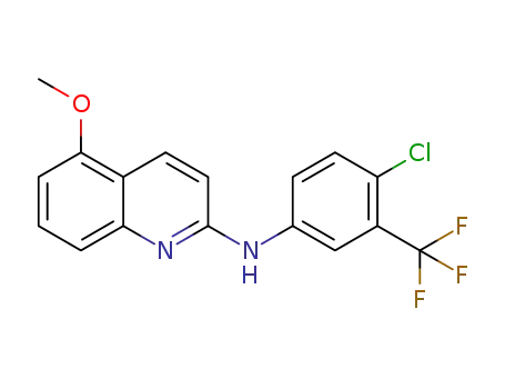 N-(4-chloro-3-(trifluoromethyl)phenyl)-5-methoxyquinolin-2-amine