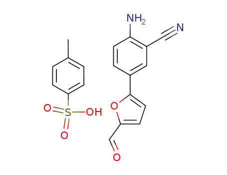 2-amino-5-[(5-formyl)furan-2-yl]benzonitrile p-toluenesulfonic acid