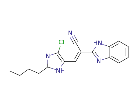 (E)-2-(1H-benzo[d]imidazol-2-yl)-3-(2-butyl-4-chloro-1H-imidazol-5-yl)acrylonitrile