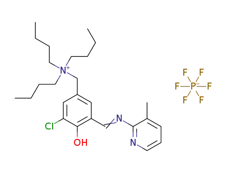 N,N,N-tri-nbutyl-N-(5-chloro-4-hydroxy-3-((3-methylpyridin-2-ylimino)methyl)benzyl)-ammonium hexafluorophosphate