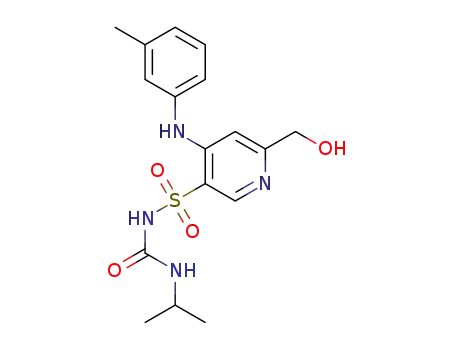 6-(hydroxymethyl)-N-(isopropylcarbamoyl)-4-(m-tolylamino)pyridine-3-sulfonamide