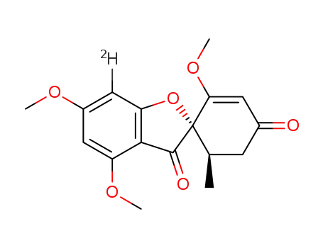 (2S,6′R)-(+)-7-deuterio-2′,4,6-trimethoxy-6′-methyl-3H-spiro[1-benzofuran-2,1′-cyclohexan]-2′-ene-3,4′-dione
