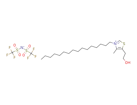 3-hexadecyl-5-(2-hydroxyethyl)-4-methylthiazolium bis(trifluoromethanesulfonyl)imide