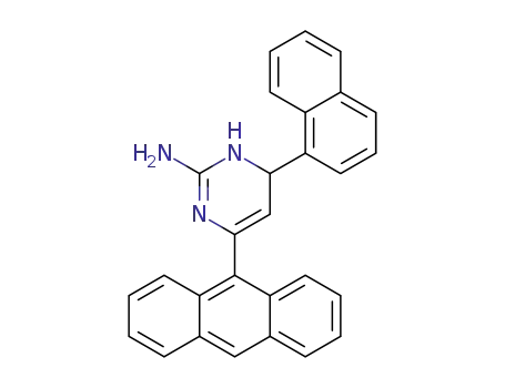 4-(anthracen-9-yl)-6-(naphthalen-1-yl)-1,6-dihydropyrimidine-2-amine