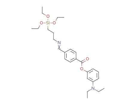 3-(diethylamino)phenyl 4-((3-(triethoxysilyl)propylimino)methyl)benzoate