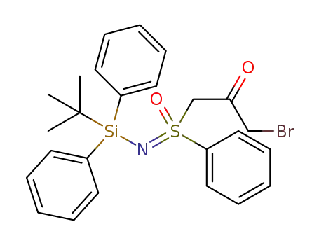 (3-bromo-2-oxopropyl)((tert-butyldiphenylsilyl)imino)(phenyl)-λ6-sulfanone