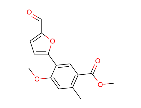 methyl 5-(5-formyl-2-furyl)-4-methoxy-2-methylbenzoate
