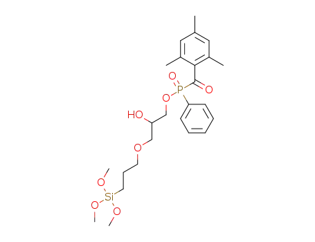 (2,4,6-trimethylbenzoyl)phenylphosphinic acid 2-hydroxy-[3-(3-trimethoxysilyl)propyloxy] propyl ester