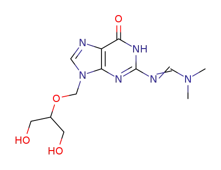 N'-(9-{[(1,3-dihydroxypropan-2-yl)oxy]methyl}-6-oxo-6,9-dihydro-1H-purin-2-yl)-N,N-dimethylmethanimidamide