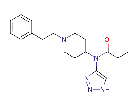 N-(1-phenethylpiperidin-4-yl)-N-(1H-1,2,3-triazol-4-yl)propionamide
