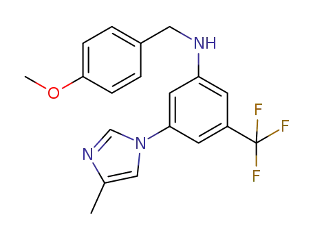N-(4-methoxybenzyl)-3-(4-methyl-1H-imidazol-1yl)-5-trifluoromethylaniline