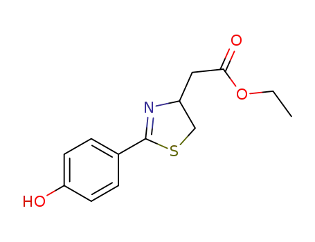 ethyl 2-(2-(4-hydroxyphenyl)-4,5-dihydrothiazol-4-yl)acetate