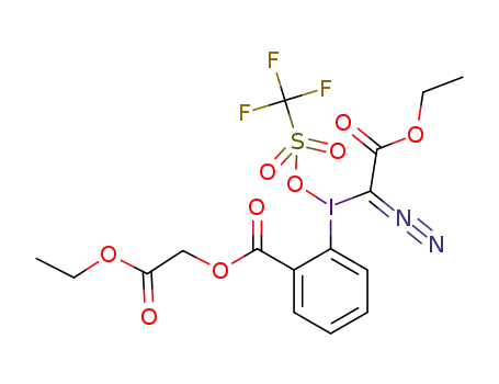 (1-diazo-2-ethoxy-2-oxoethyl)(2-(2-ethoxy-2-oxoethoxy)carbonylphenyl)iodonium trifluoromethanesulfonate