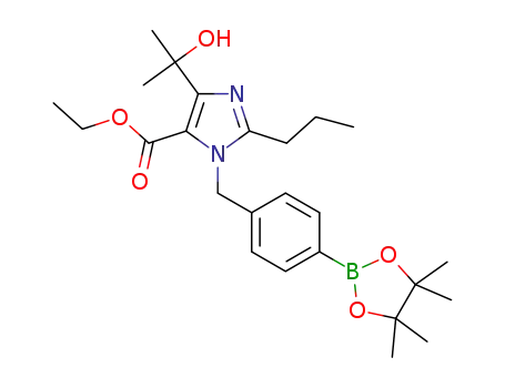 ethyl 4-(2-hydroxypropan-2-yl)-2-propyl-1-(4-(4,4,5,5-tetramethyl-1,3,2-dioxaborolan-2-yl)benzyl)-1H-imidazole-5-carboxylate