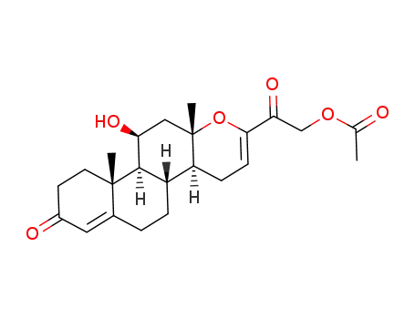 2-((4aS,4bR,10aR,10bS,11S,12aS)-11-hydroxy-10a,12a-dimethyl-8-oxo-4a,4b,5,6,8,9,10,10a,10b,11,12,12a-dodecahydro-4H-naphtho[2,1-f]chromen-2-yl)-2-oxoethyl acetate