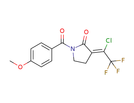 (Z)-3-(1-chloro-2,2,2-trifluoroethylidene)-1-(4-methoxybenzoyl)pyrrolidin-2-one