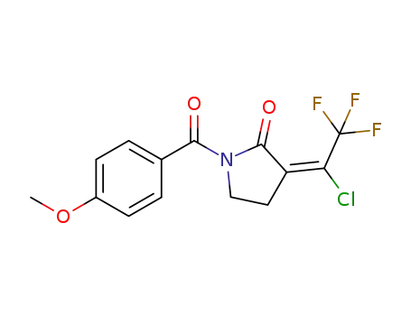 (E)-3-(1-chloro-2,2,2-trifluoroethylidene)-1-(4-methoxybenzoyl)pyrrolidin-2-one